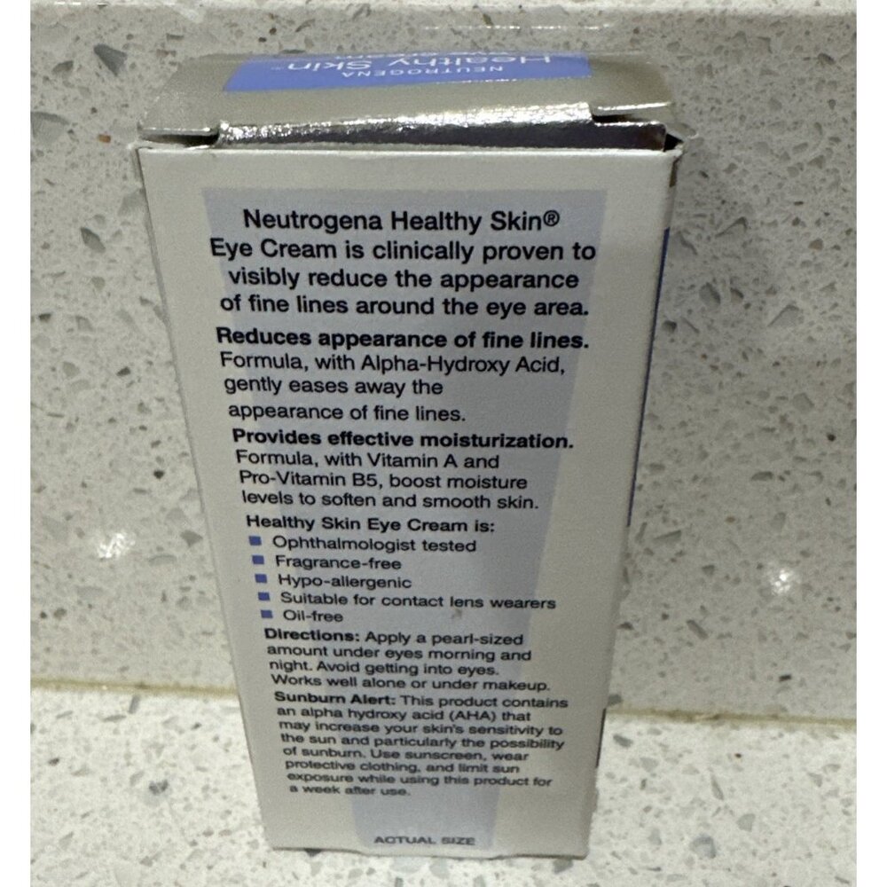 Neutrogena HEALTHY SKIN EYE CREAM Multi Vitamin Treatment 0.5 oz Alpha Hydroxy - Picture 2 of 2
